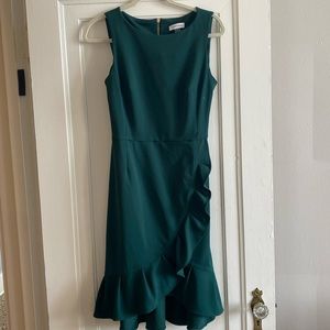 Emerald Calvin Klein mini dress